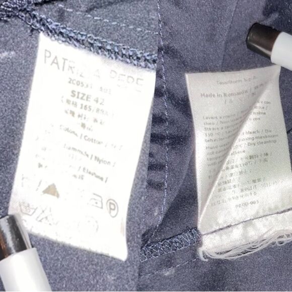 Patrizia Pepe Top Navy Blue Military Blazer Top Gold Buttons Size IT 42 US S EUC - Picture 13 of 16